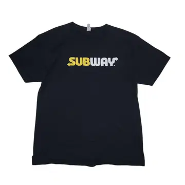 SUBWAY 서브웨이 기업 디자인 T셔츠 블랙 L
