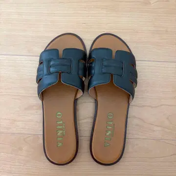 VINILO 비니로 가죽 샌들 36 블랙
