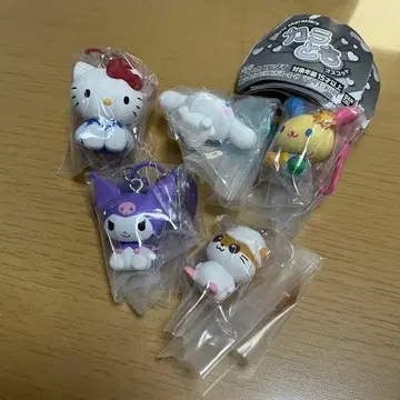 산리오 캐릭터즈 카라토모 마스코트 전 5종 컴플리트