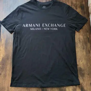 ARMANI EXCHANGE 로고 T셔츠 블랙 M사이즈
