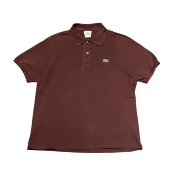 [ L ] LACOSTE 라코스테 피케 셔츠 브라운 사이즈 5 미국 빈티지 의류
