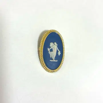 WEDGWOOD 재스퍼 브로치 블루 카메오