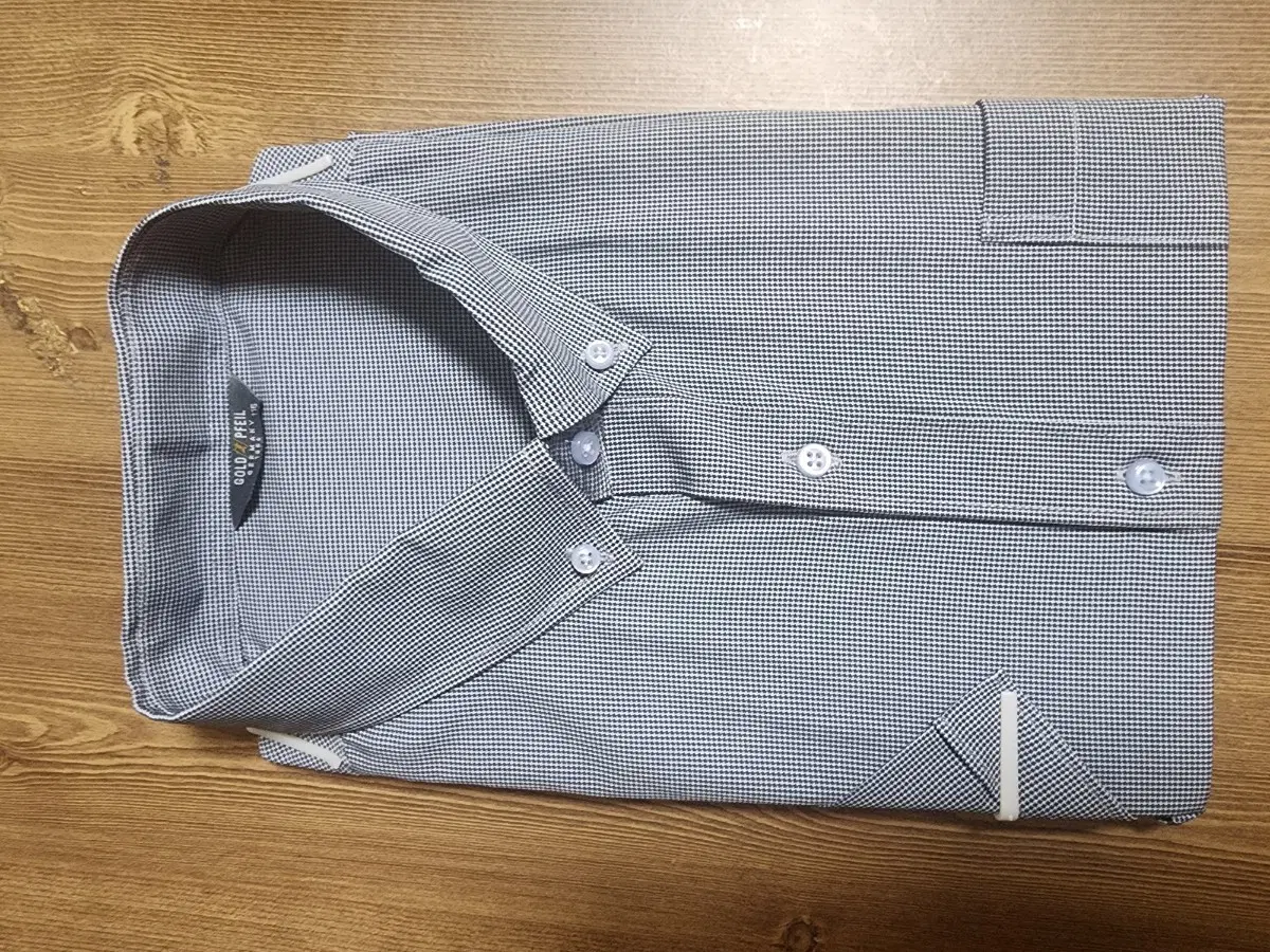 골프필 체크 패턴 남성 셔츠