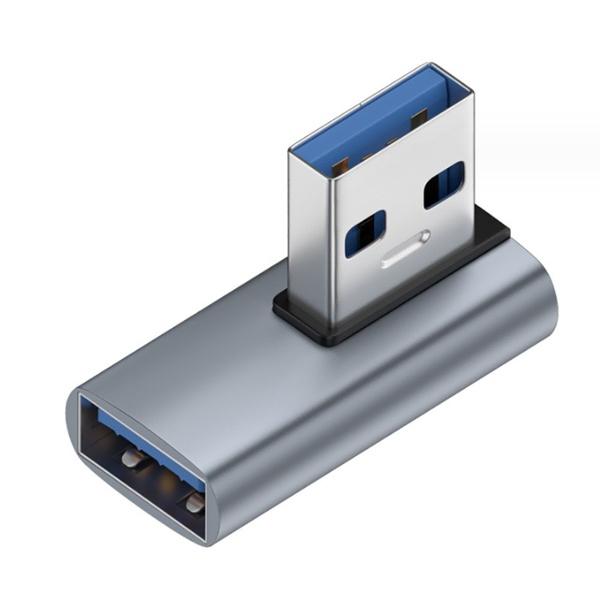 USB3.0 A to A 좌향 90도 회전 연장 케이블 그레이