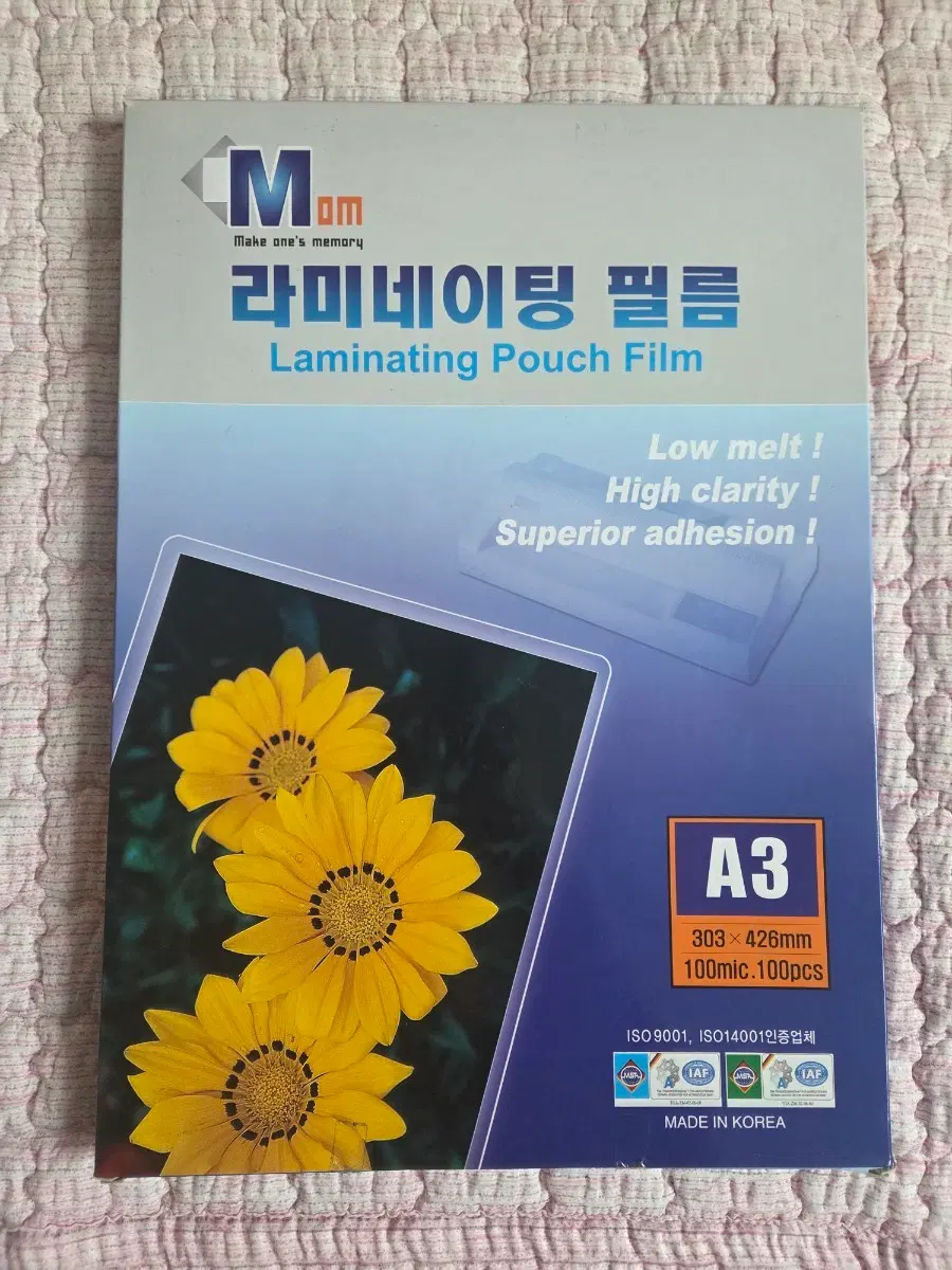 Mom 라미네이팅 필름 A3 100mic