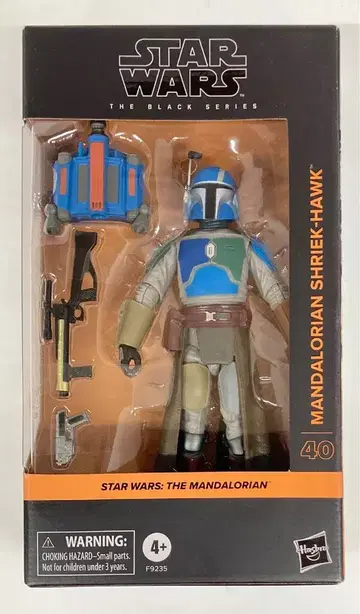 HASBRO 40 / 더 블랙 만달로리안 슈리크 호크 6인치