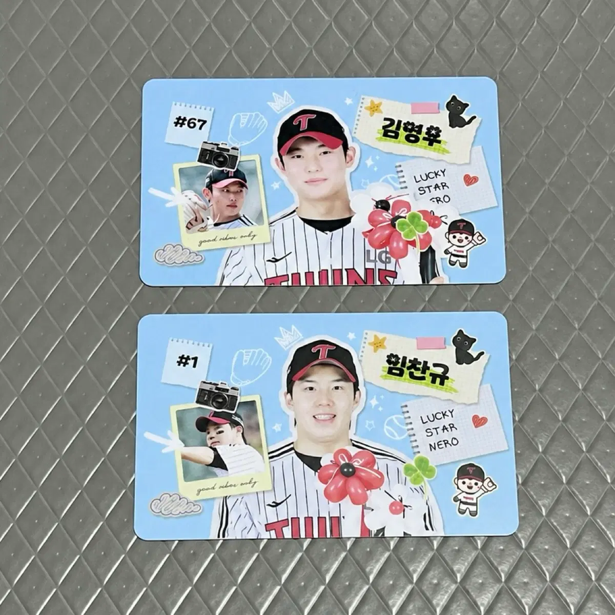 LG트윈스 엘지트윈스 8월 포토카드 포카 임찬규, 김영우 판매합니다