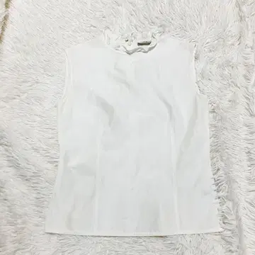 새상품급! steven alan 코튼 실크 슬리브리스 셔츠 일본제 아이보리