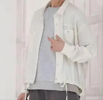 M's style 세미 시어 셔츠 블루종 면 100 사이즈 11