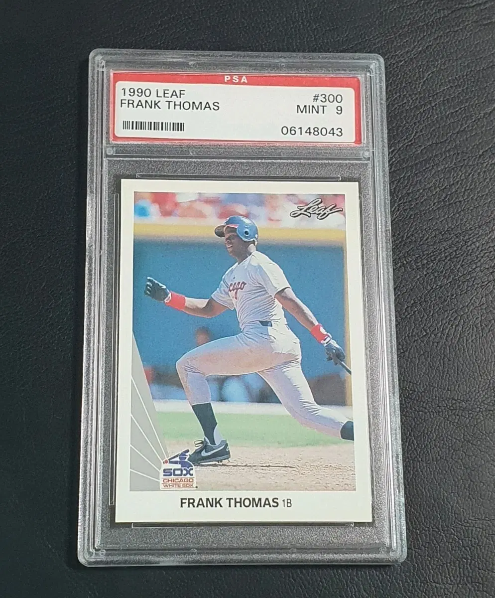 1990 리프 프랭크 토마스 루키카드 PSA 9 민트 Leaf Frank Thomas RC MLB