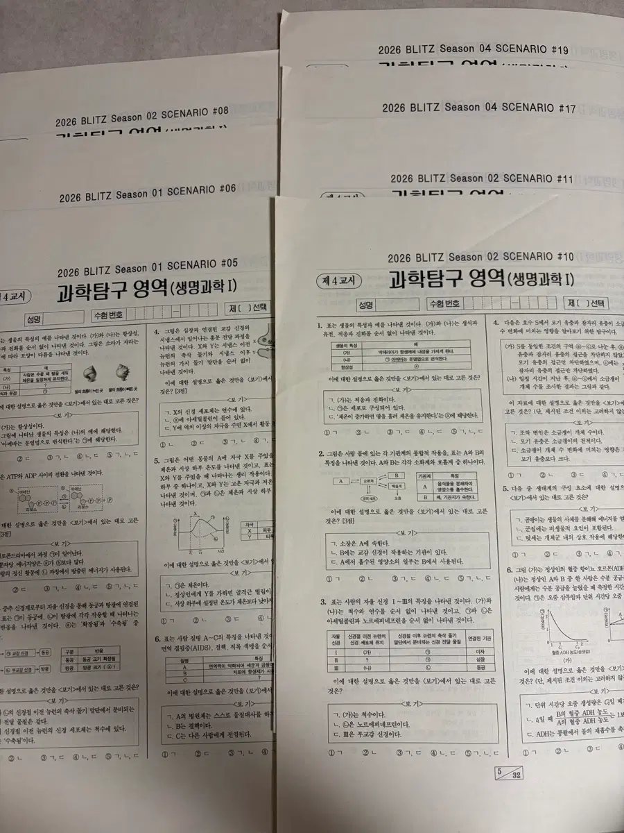 2026 대성 홍준용T 생1 블리츠 Blitz 모의고사 7회분