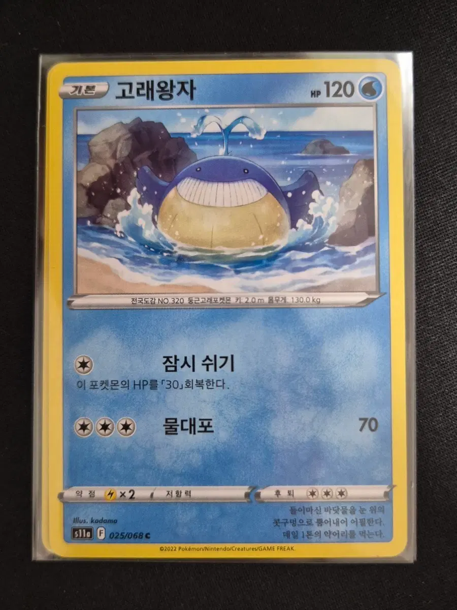 포켓몬 카드 고래왕자 025/068