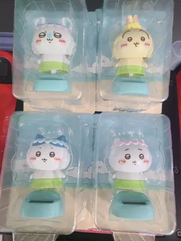 치이카와 흔들흔들 솔라 인어섬의 비밀 피규어 4개