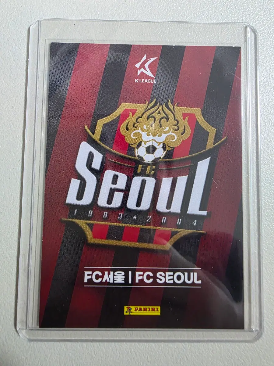 2025 k리그 파니니 fc서울 팀로고 카드 판매