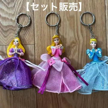 [한정 가격] 디즈니 프린세스 키링 3개 라푼젤 오로라