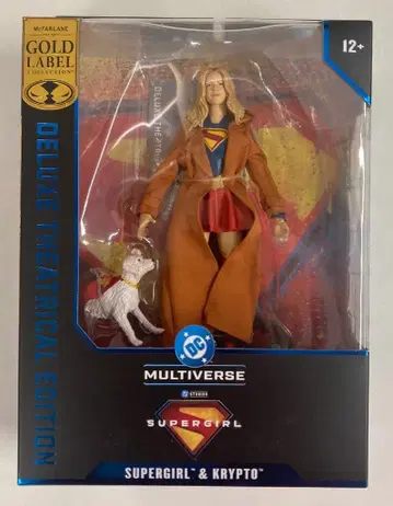 MCFARLANE TOYS DC 멀티버스 골드 라벨 슈퍼걸 & 크립토