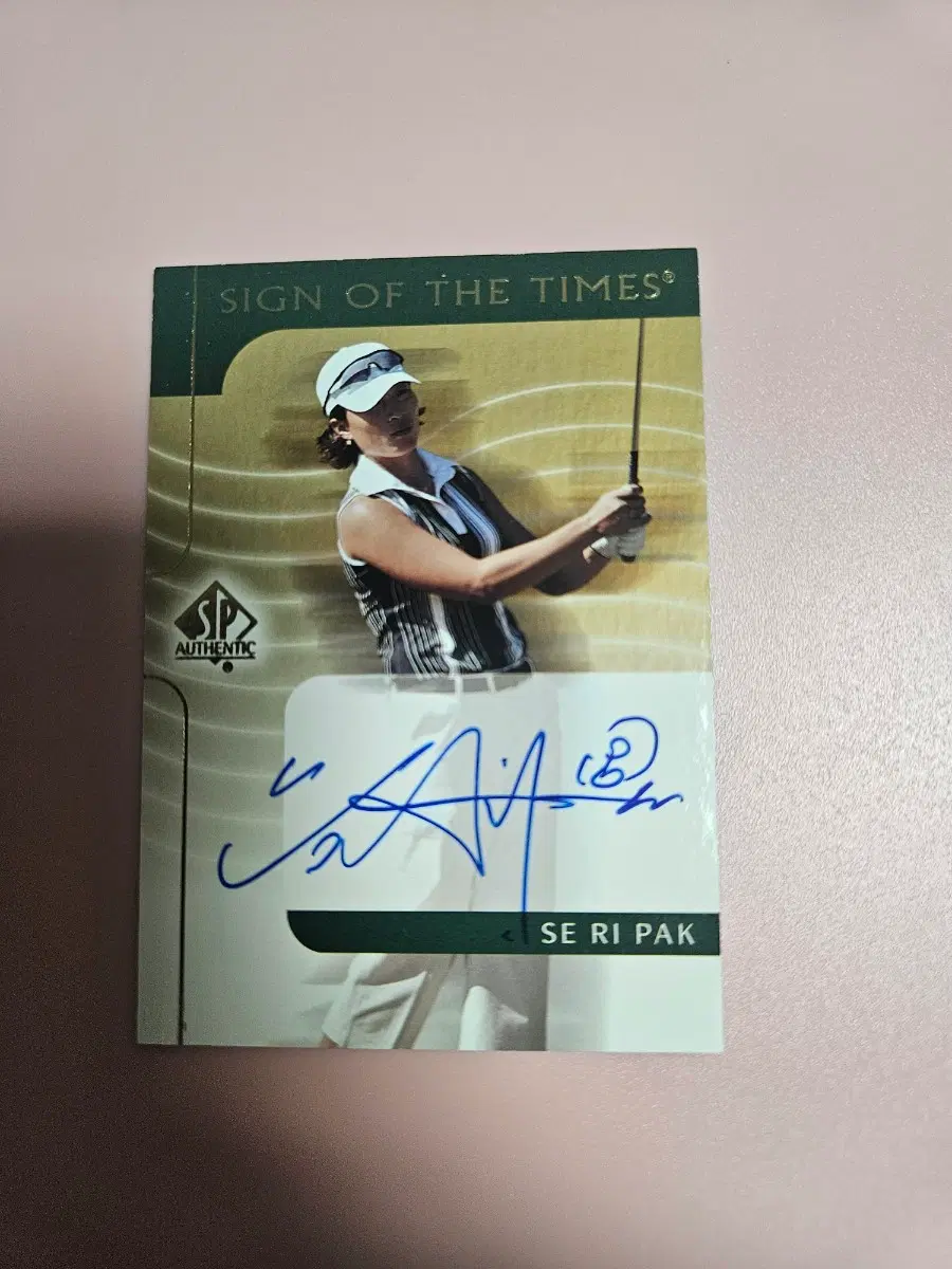 골프)박세리 Upper Deck SP 오토 카드