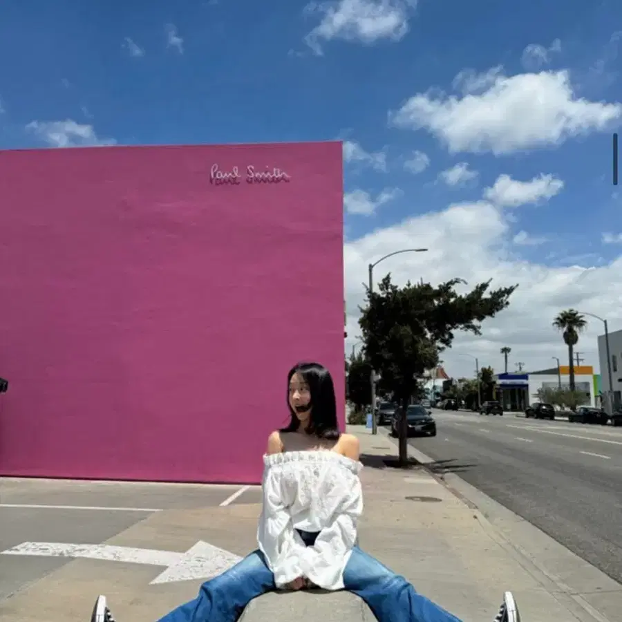 츄니토리 셔링 블라우스(새상품)