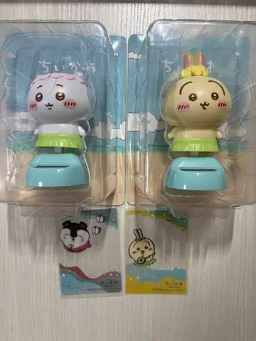 영화 치이카와 (먼작귀) 토끼 유라유라 솔라 2종 세트 한정판 클리어 카드 포함