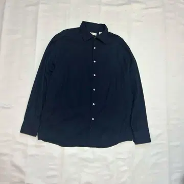 PERRY ELLIS 90s 네이비 긴팔 셔츠 코튼 L 사이즈