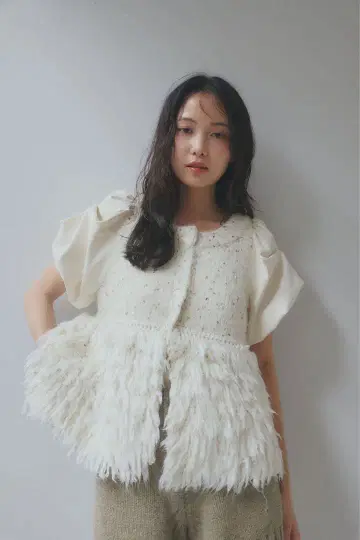 Andequal fringedesign glitter summerknit