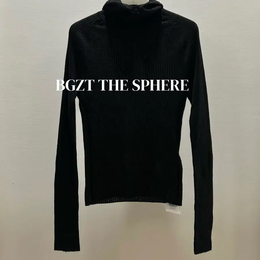 [할인] 렉토 25FW 슬림핏 바라클라바 니트 후드 블랙