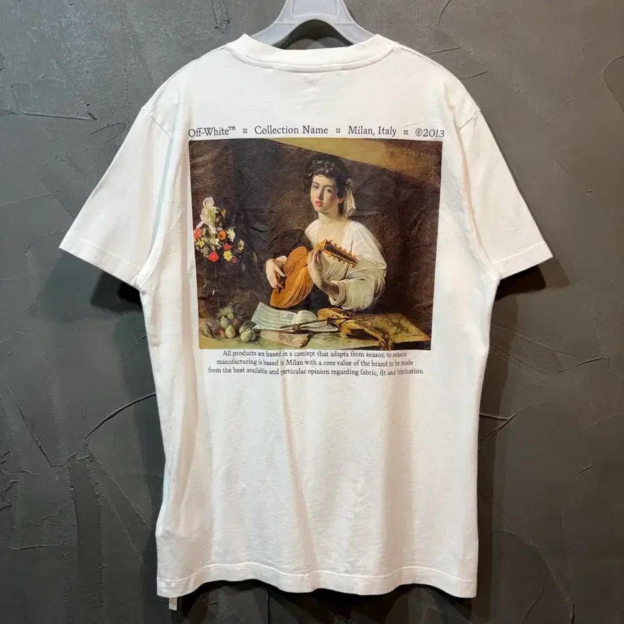 [S] OFF-WHITE 오프화이트 밀라노 컬렉션 반팔 티셔츠