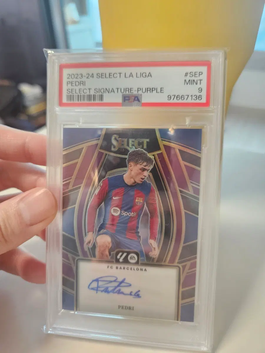 2023-24 셀렉트 라리가 페드리 오토 PSA9 (/25 한정) 퍼플