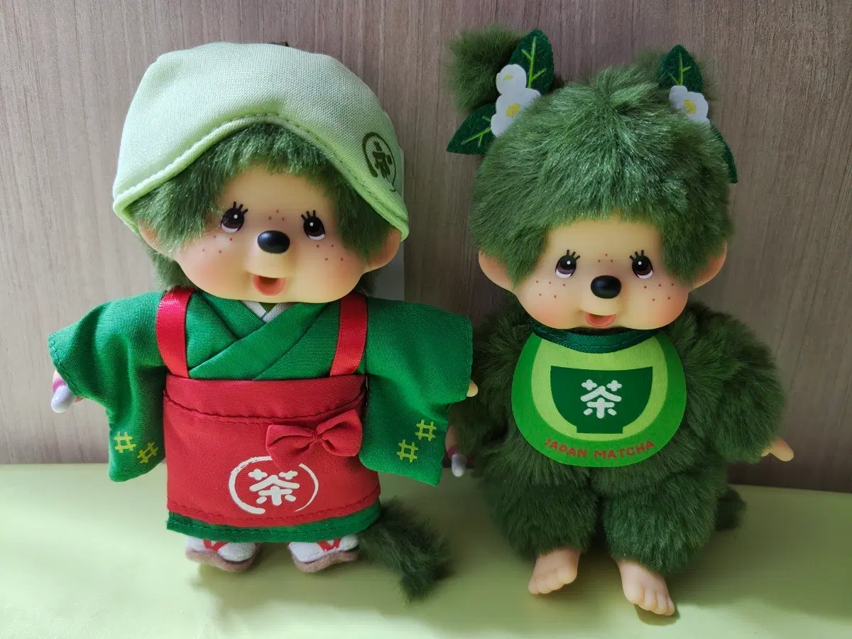 바로배송) 몬치치 일본 말차 인형 세트