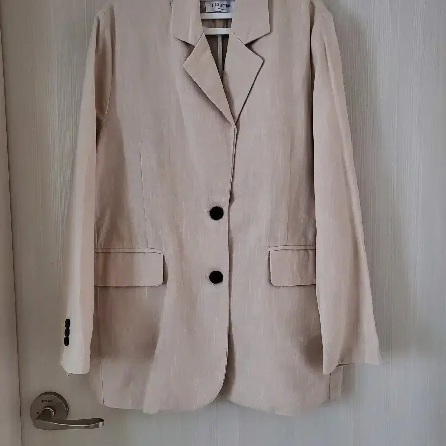 J Collection 린넨 여성 자켓 베이지