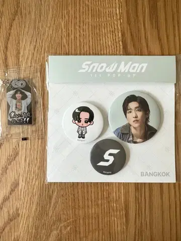 Snow Man 1st POP-UP 메구로 렌 캔뱃지 세트