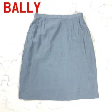 A4261 발리 미디 스커트 타이트 울 안감 있음 그레이 스카이블루 36