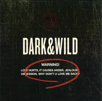 BTS 한국반 DARK&WILD