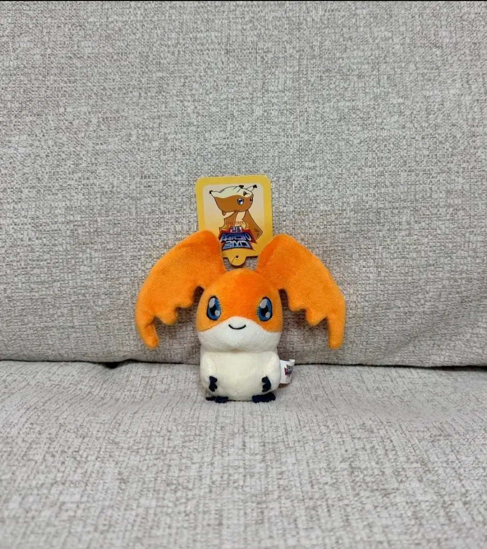 정품 디지몬 어드벤처 디지몬 파닥몬 봉제 키링 인형 10cm