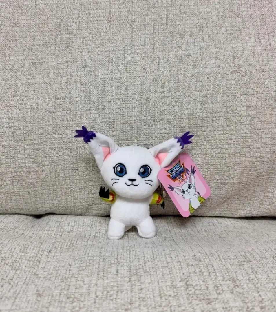 정품 디지몬 어드벤처 가트몬 봉제 키링 인형 8cm
