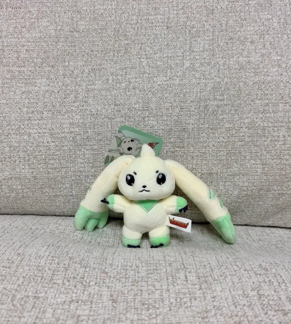 정품 디지몬 어드벤처 테리어몬 봉제 키링 인형 8cm