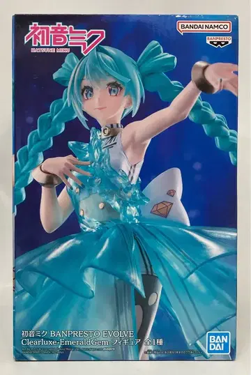 BANDAI SPIRITS 피규어 VOCALOID 하츠네 미쿠 BANPRESTO EVOLVE Clearluxe-EmeraldGem-