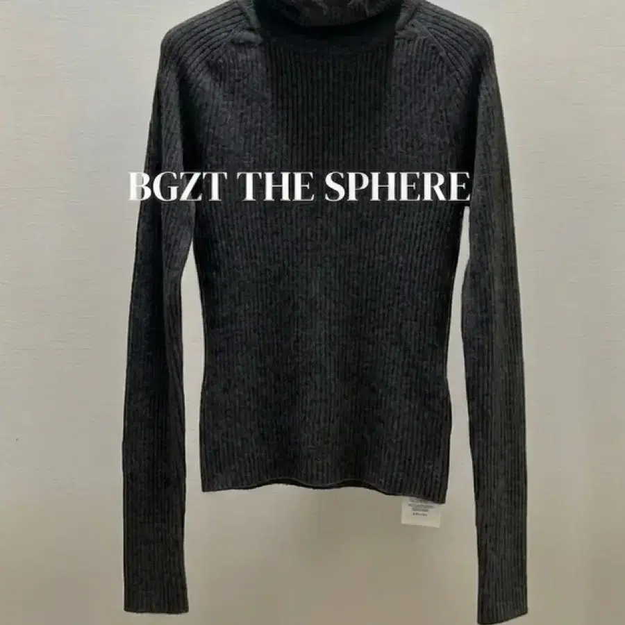 [할인] 렉토 25FW 슬림핏 바라클라바 니트 후드 차콜 그레이