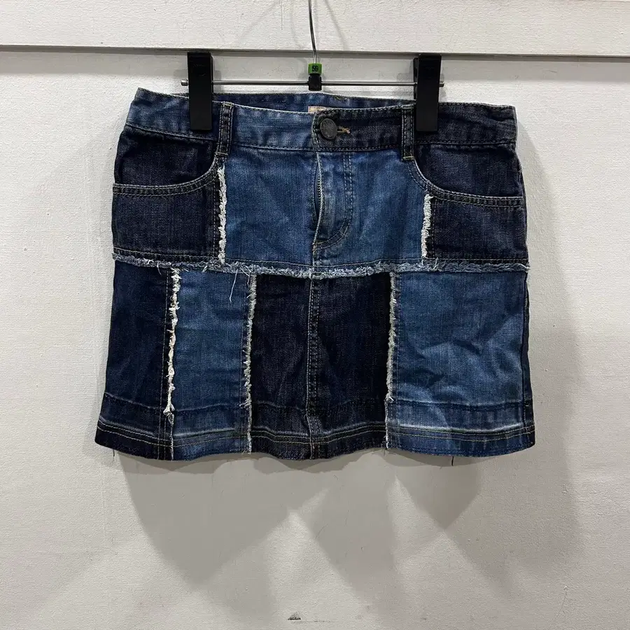 질 스튜어트 패치워크 데님스커트