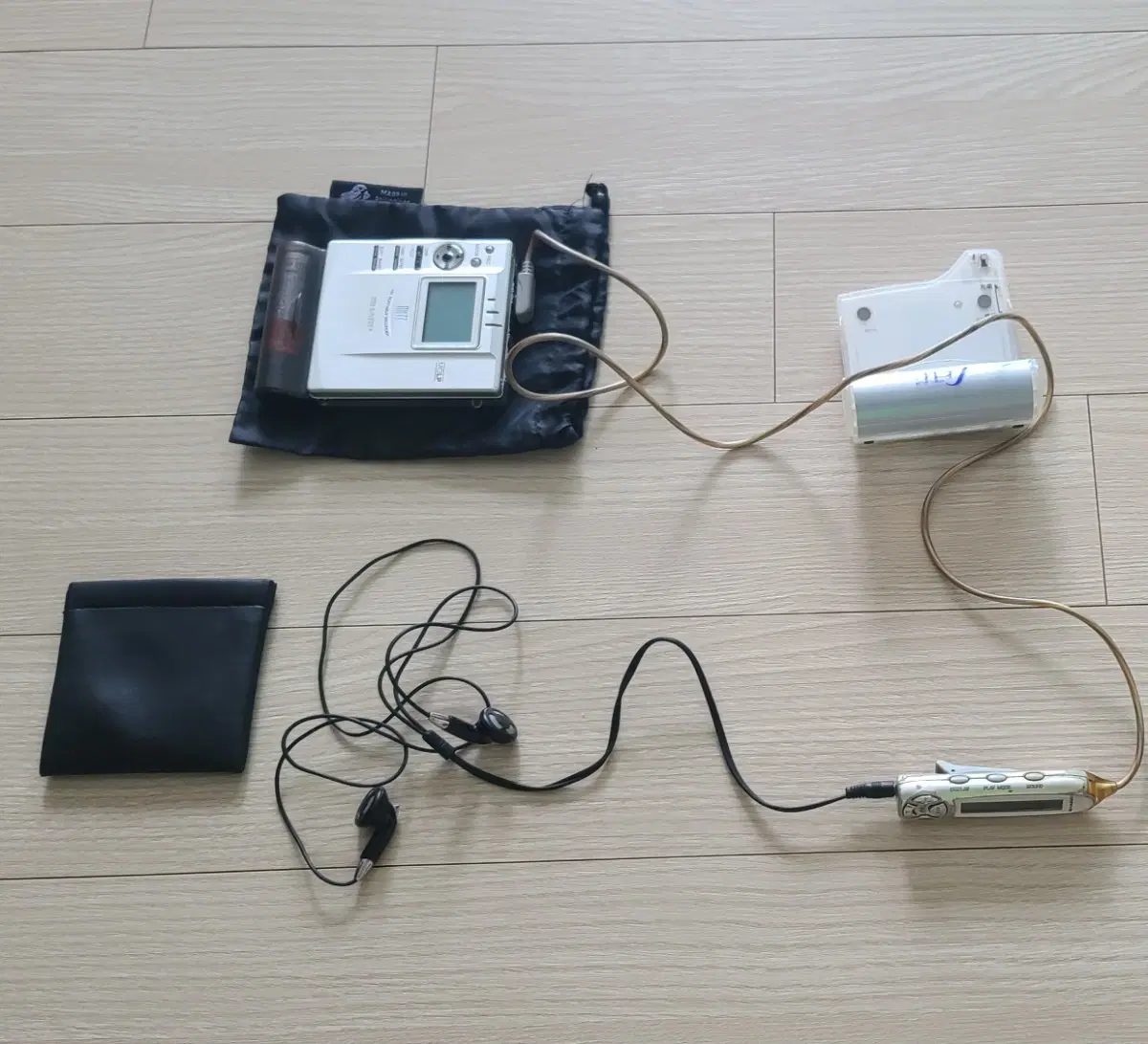 샤프 MD플레이어 MT877H MDP MDR 명기 파나소닉 이어폰