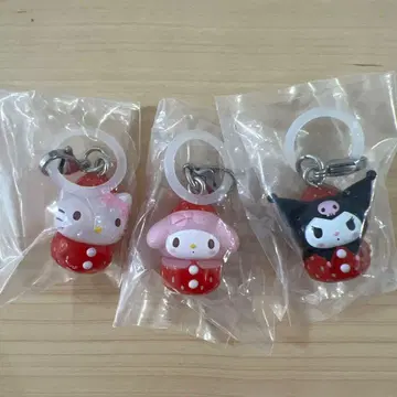 산리오 캐릭터즈 딸기 메지루시 액세서리 키티 마이멜로디 쿠로미