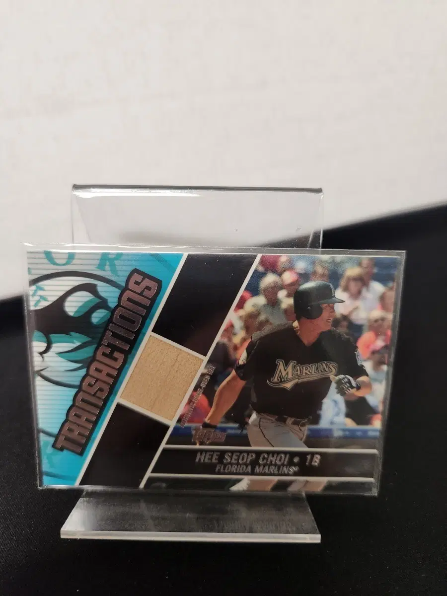 최희섭 플로리다 말린스 기념 카드 game used bat