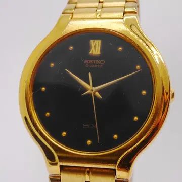 작동 SEIKO QUARTZ SX V701-6K00 남성용 손목시계 S490