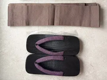 일본 나막신 오비 세트 일본 정통의상 소품