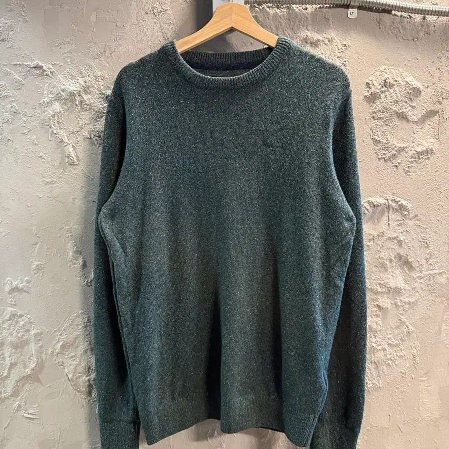 M 바버BARBOUR 티스버리 울 니트 그린