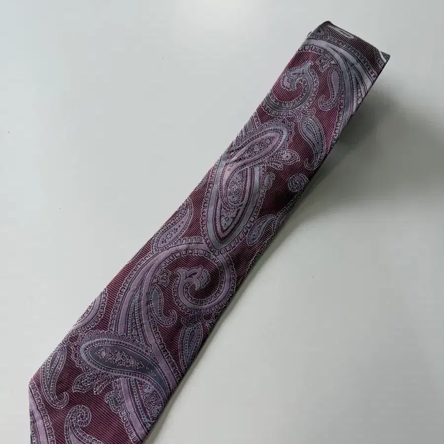 페이즐리 실크 넥타이 8.8cm