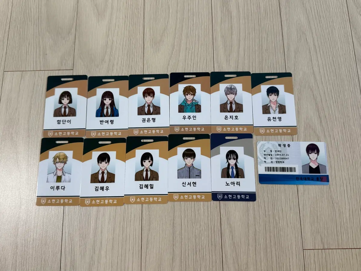 인소의 법칙 학생증 & 생기부