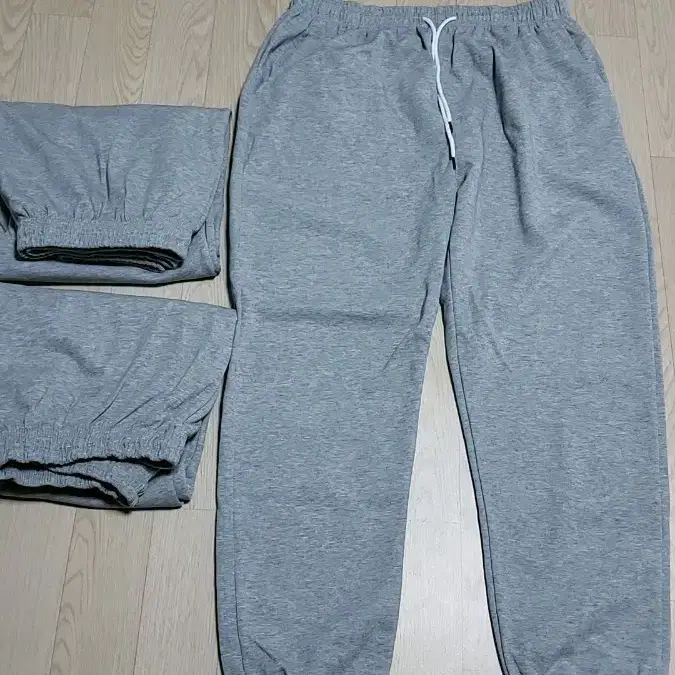 (새상품)남녀공용 블랙 /회색 츄리닝바지 5벌 (3-4XL)