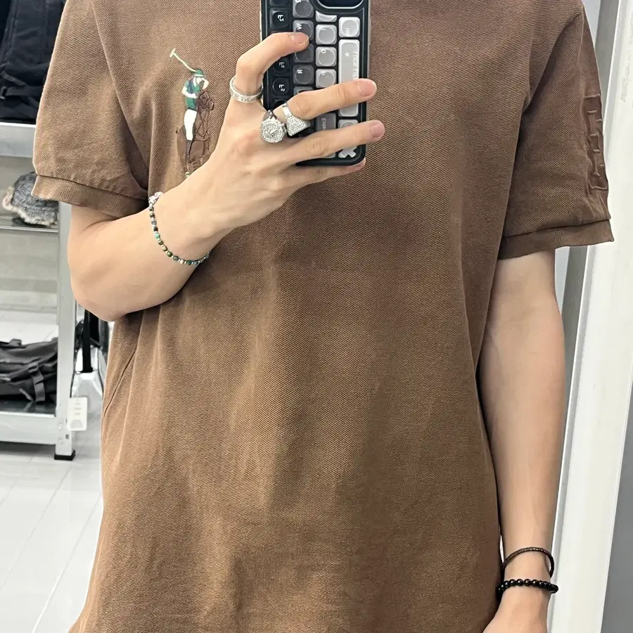 (L) 폴로 랄프 로렌 브라운 빅포니 카라티
