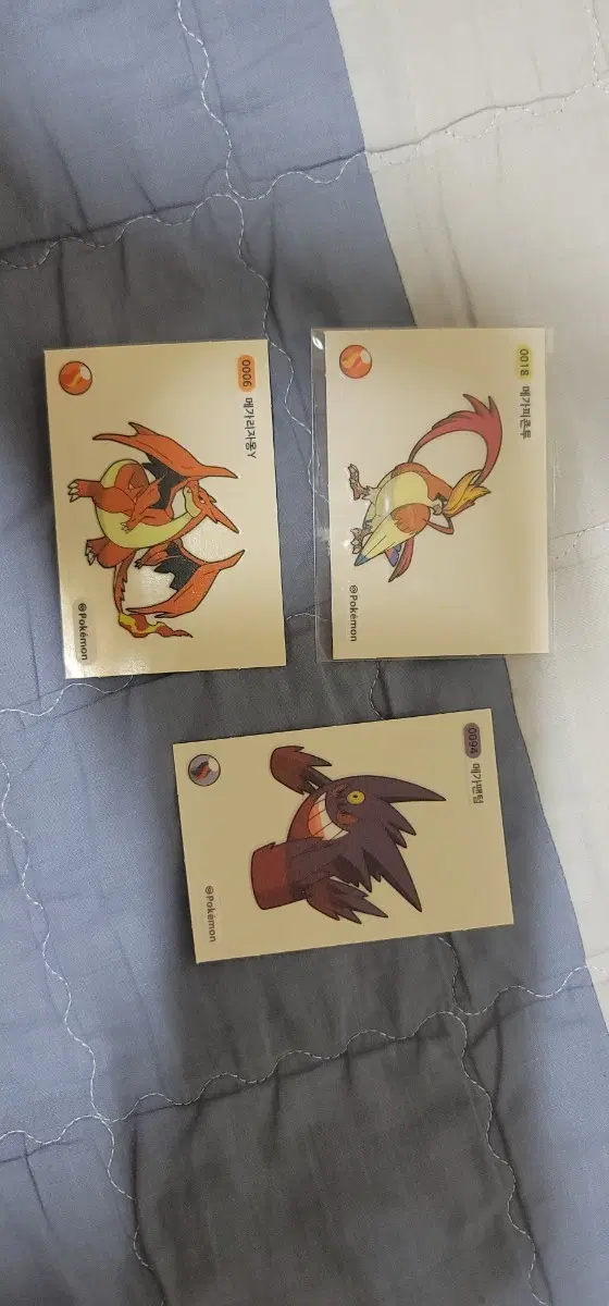 포켓몬 메가띠부씰 리자몽,팬텀,피죤투